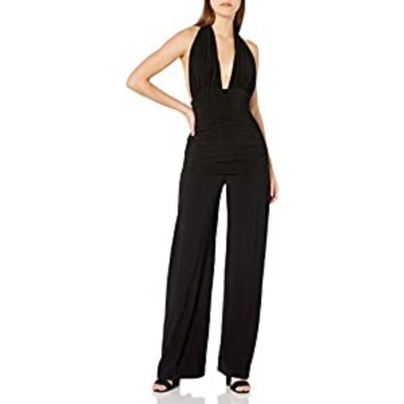 Norma Kamali Women's Halter Bill Jumpsuit